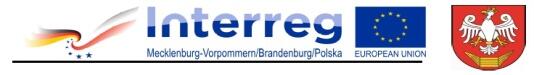 Baner z logotypami Interregu